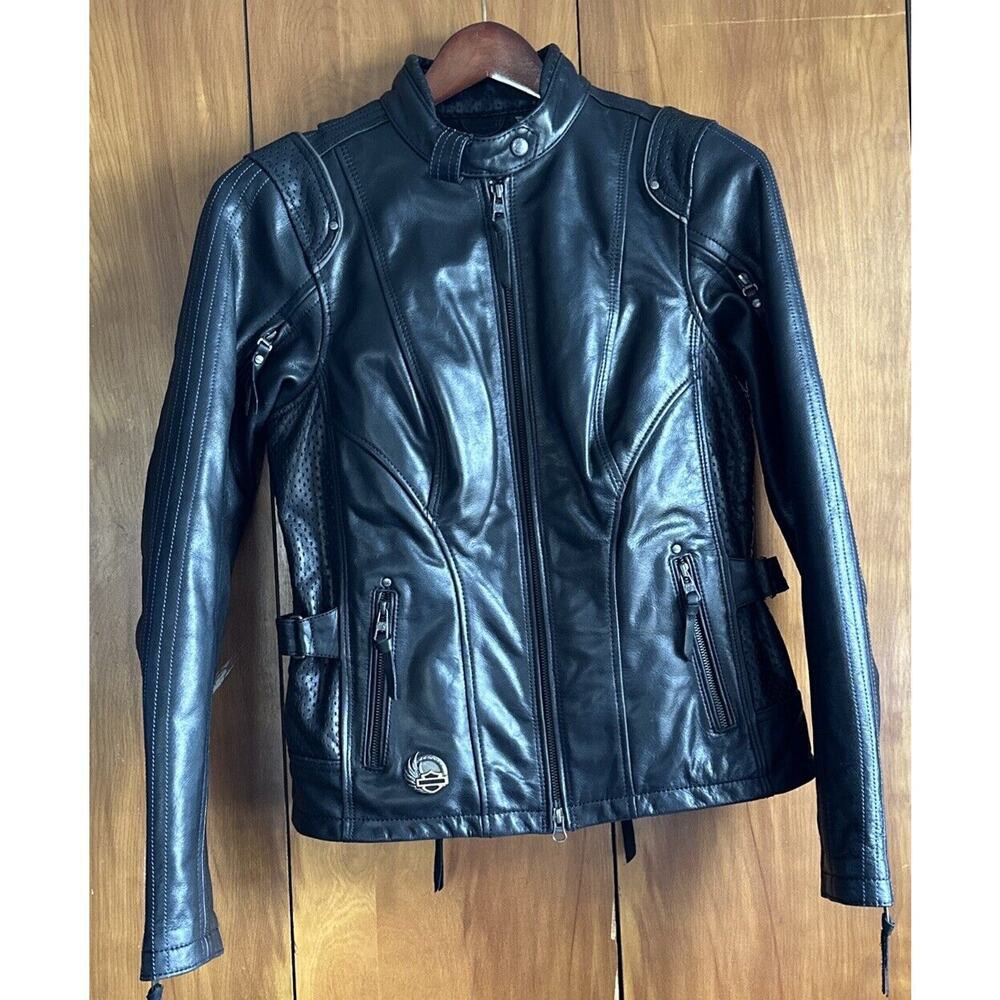 Harley Davidson Women’s M Tall Leather 115th Anniversary Jacket